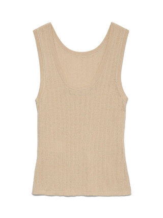Sleeveless Slim-Fit Knit Top