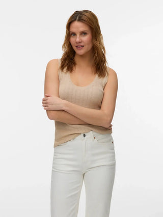 Sleeveless Slim-Fit Knit Top