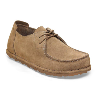 Utti Lace Suede Leather Solid Gray Taupe Unisex Regular