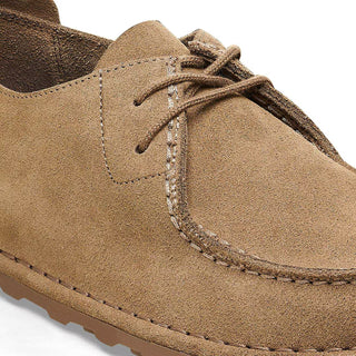 Utti Lace Suede Leather Solid Gray Taupe Unisex Regular