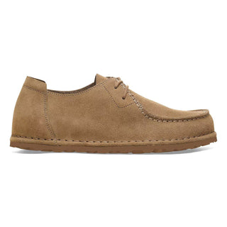 Utti Lace Suede Leather Solid Gray Taupe Unisex Regular