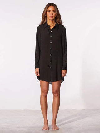 Elongated Shantung Linen Shirt