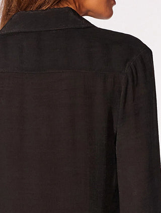 Elongated Shantung Linen Shirt