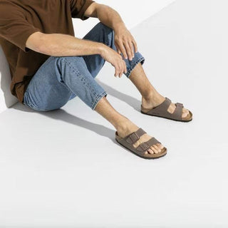 Arizona Mocca Birko-Flor Nubuck Narrow