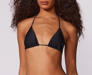 Solid Tie-Back Swim Top