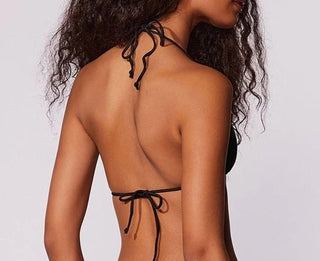 Solid Tie-Back Swim Top