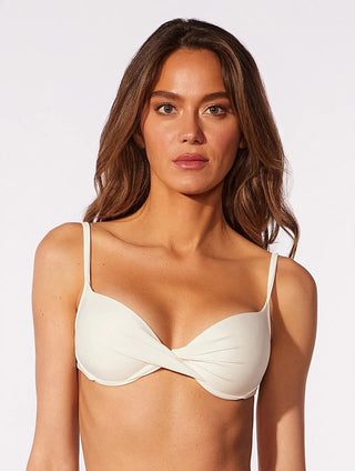 Half-Cup Solid Swim Top