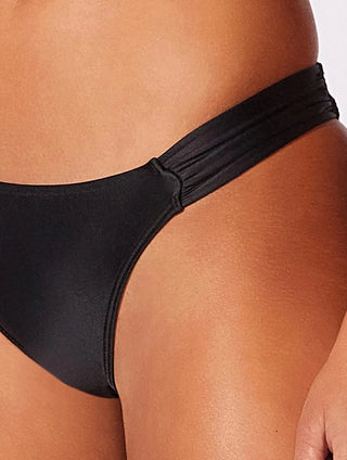 Mid-Rise Gathered Side Swim Bottom
