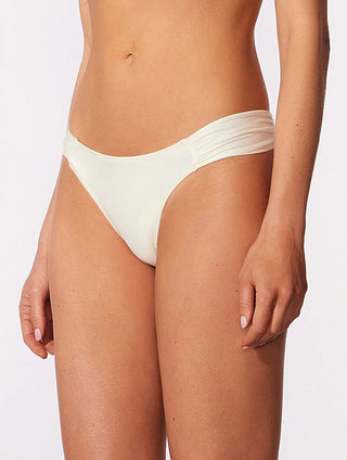 Mid-Rise Gathered Side Swim Bottom