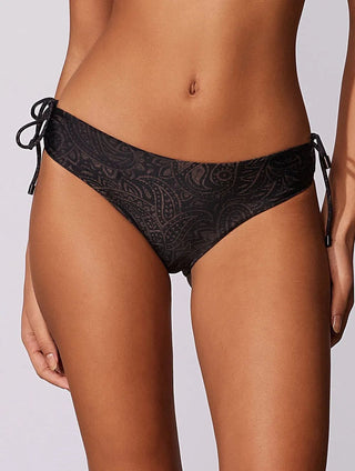Tie-Side Patterned Swim Bottom