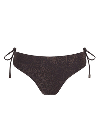 Tie-Side Patterned Swim Bottom