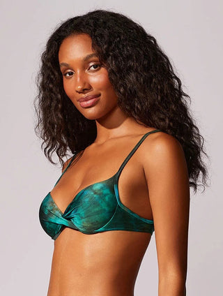 Half-Cup Dip-Dye Swim Top