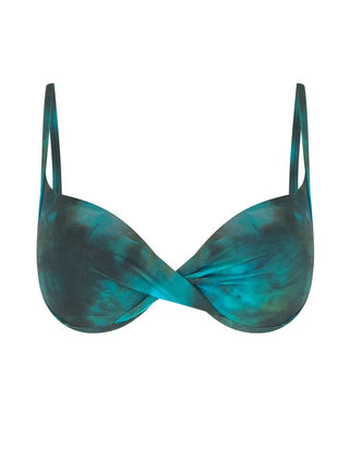 Half-Cup Dip-Dye Swim Top