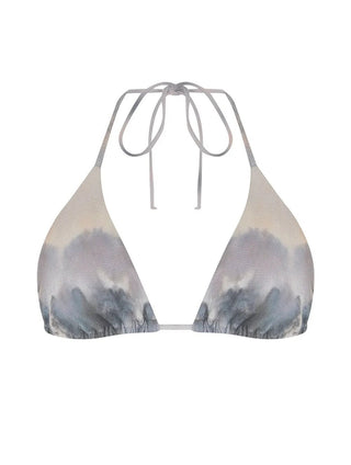 Tie-Neck Textured Swim Top
