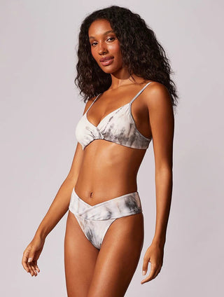 Riviera Half-Cup Textured Swim Top