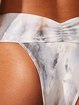Riviera Textured Band Swim Bottom