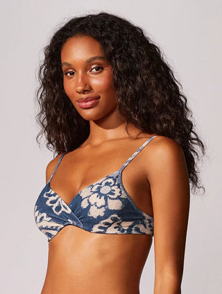 Monaco Half-Cup Textured Swim Top