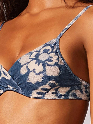 Monaco Half-Cup Textured Swim Top