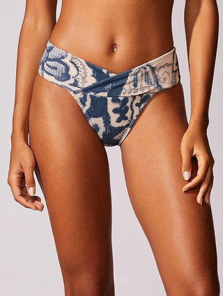 Monaco Textured Band Swim Bottom