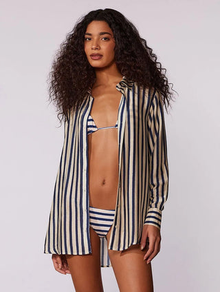 Striped Viscose Silk Shirt