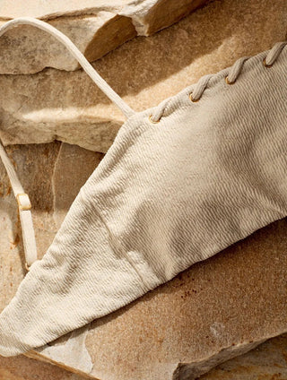 Bandeau Textured Swim Top – Cia.Marítima