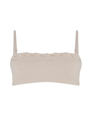 Bandeau Textured Swim Top – Cia.Marítima