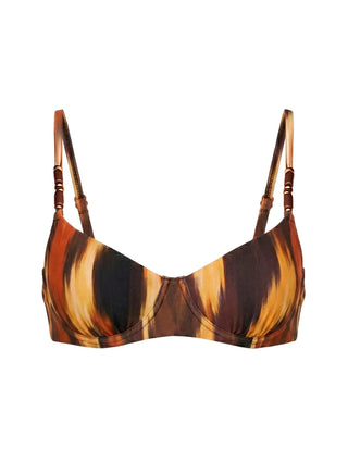 Solar Half-Cup Dip-Dye Swim Top