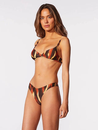 Solar Double-String Dip-Dye Swim Bottom