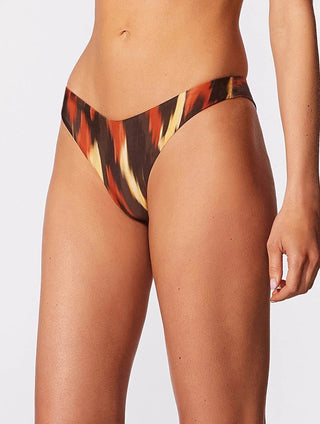 Solar Double-String Dip-Dye Swim Bottom