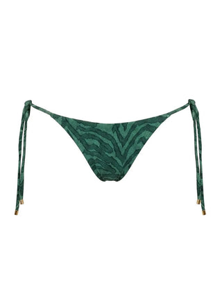 Natural Tie-Side Patterned Textured Swim Bottom