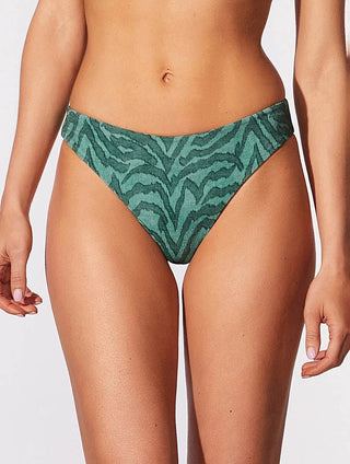 Mid-Rise Patterned Textured Swim Bottom – Cia.Marítima