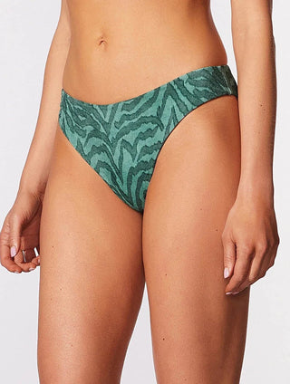 Mid-Rise Patterned Textured Swim Bottom – Cia.Marítima
