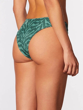 Mid-Rise Patterned Textured Swim Bottom – Cia.Marítima