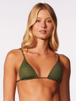 Tie-Back Textured Swim Top