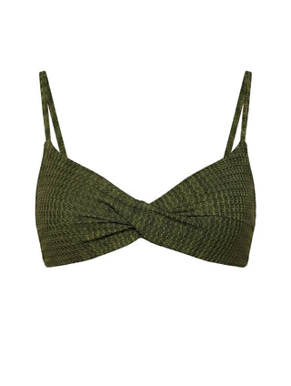 Half-Cup Textured Swim Top – Cia.Marítima