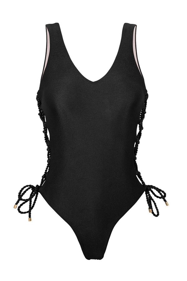 RS01 Bathing Suit Shimmer-Black Zoe - Rio de Sol