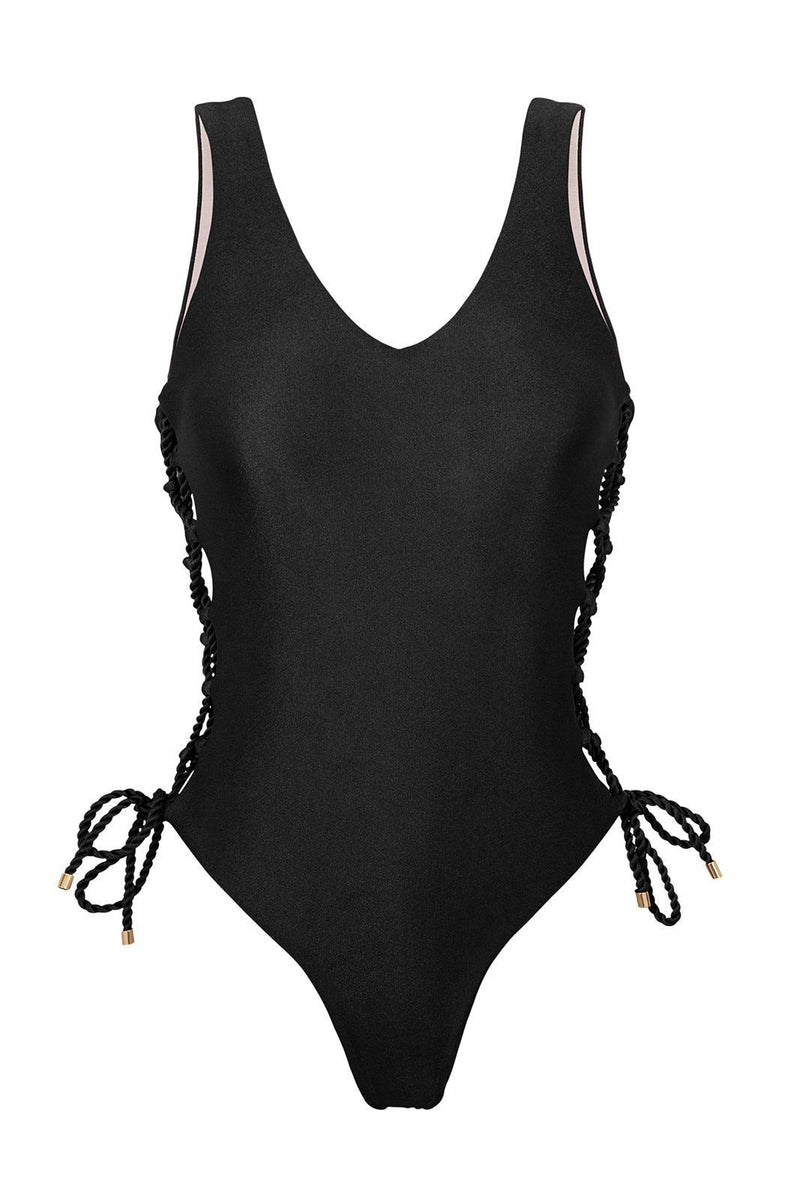 Shimmer-Black Zoe One Piece  - Rio de Sol