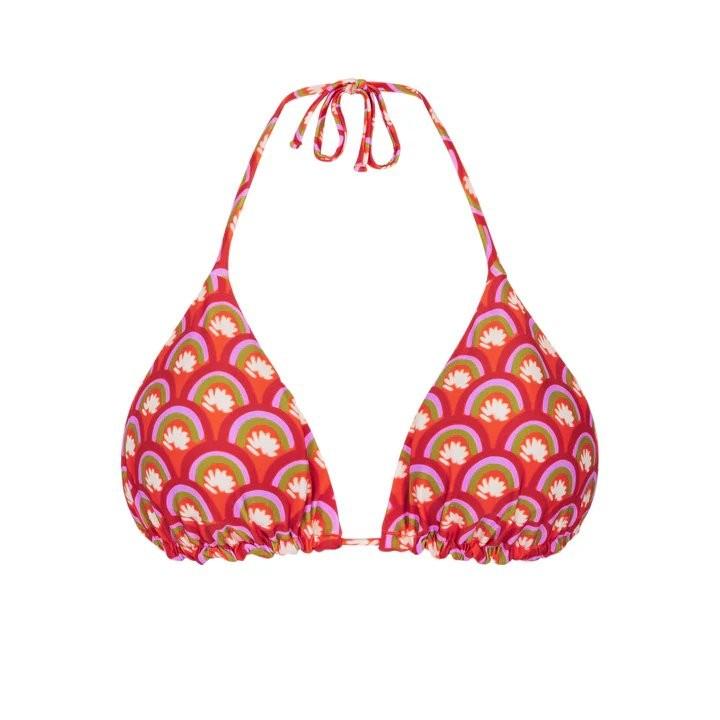 Floral Scales Triangular Top - Rio de Sol