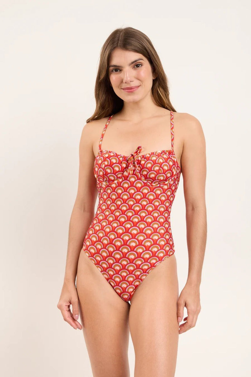 Floral-Scales Julia One-Piece - Rio de Sol
