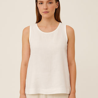 Geni Sleeveless Linen Top - Trovels