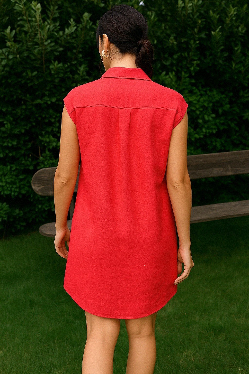 Safari Linen Shirt Dress - Trovels