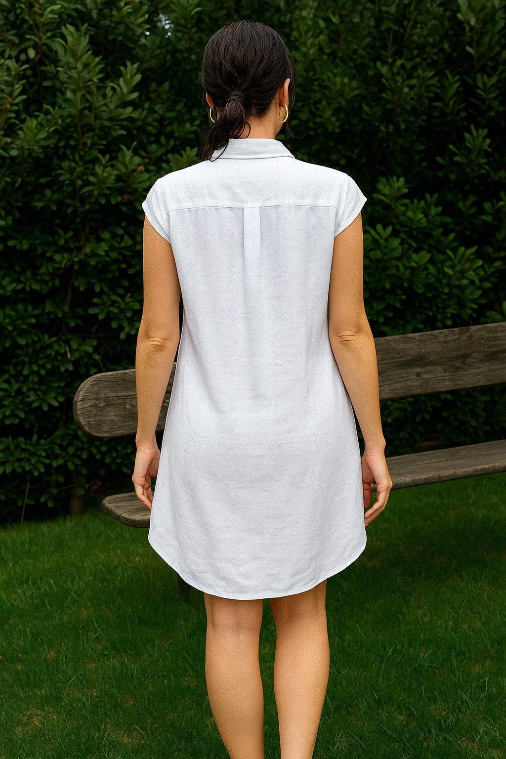 Safari Linen Shirt Dress - Trovels