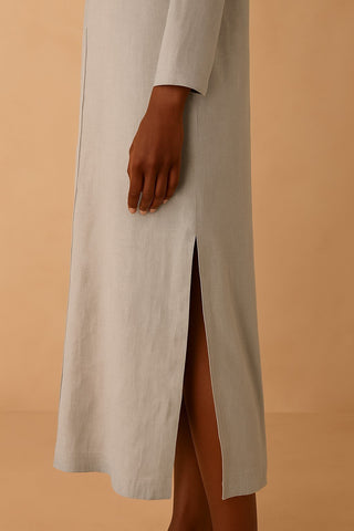 Vega Linen Shirt Dress - Trovels