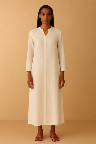 Vega Linen Shirt Dress - Trovels