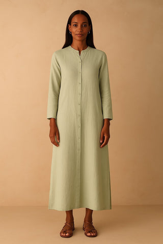 Vega Linen Shirt Dress - Trovels
