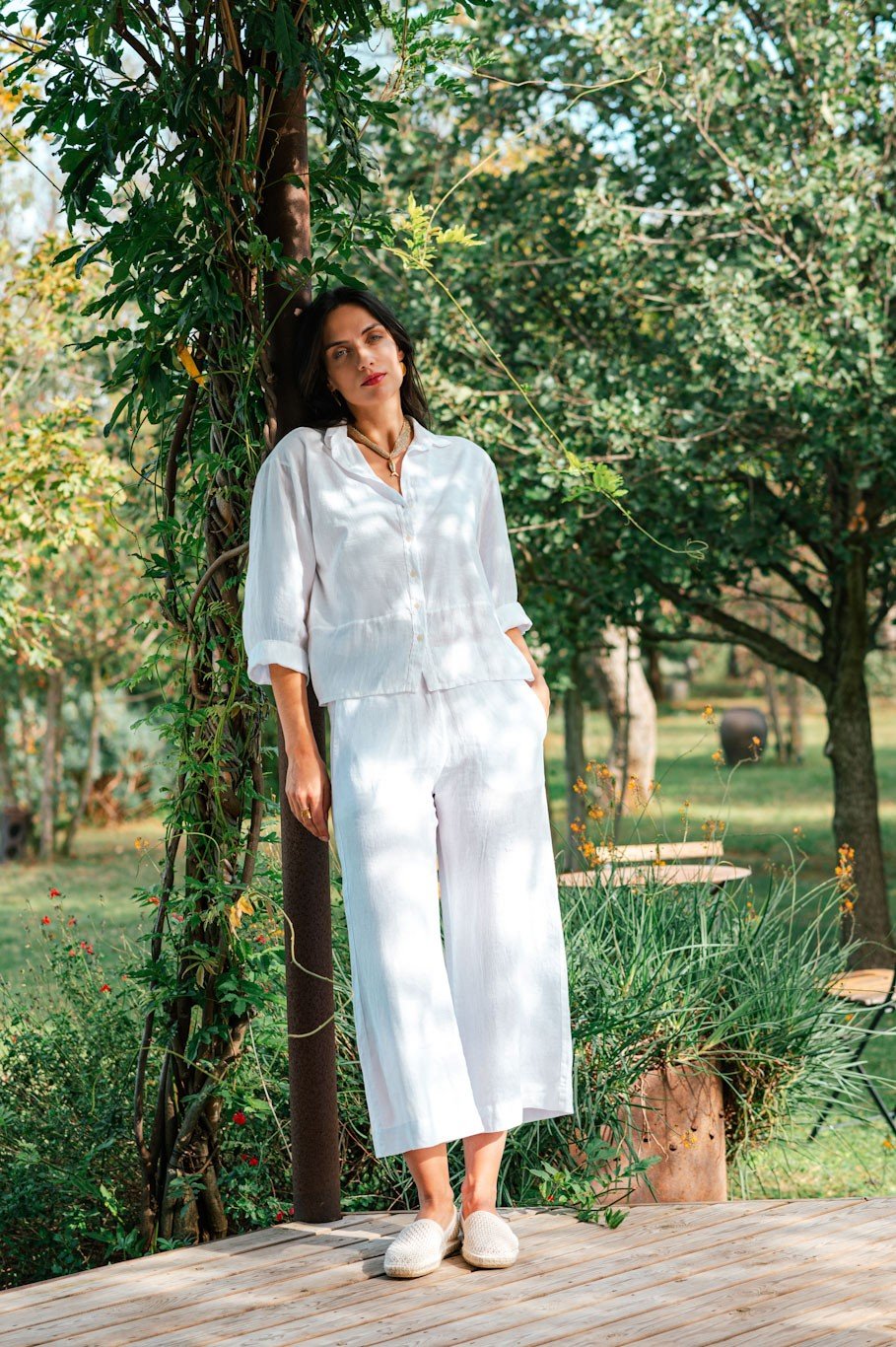 Capri Linen trousers - Trovels