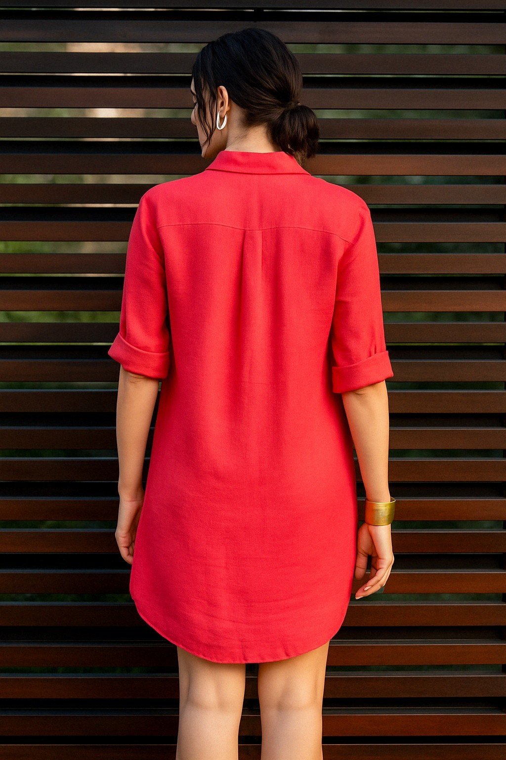 Maya Linen Shirt Dress - Trovels
