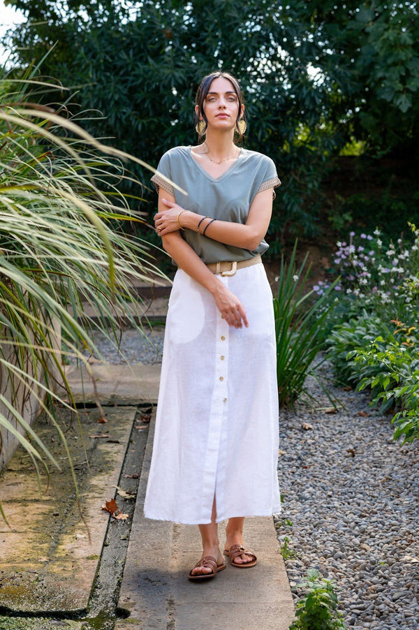 Fresa Linen Skirt - Trovels