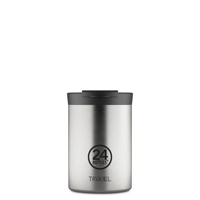 Brushed Steel Travel Tumbler 350 ml - 24Bottles