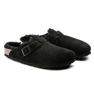 Boston Shearling Black Suede Leather Regular